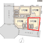 仲介手数料無料_うるま市江洲_区画図_3号棟
