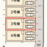 仲介手数料無料_南城市佐敷字新里_区画図_3号棟