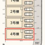 仲介手数料無料_南城市佐敷字新里_区画図_4号棟