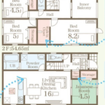 仲介手数料無料_南城市佐敷字新里_間取図_1号棟