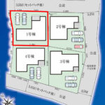 仲介手数料無料_南城市玉城字糸数3_区画図_1号棟