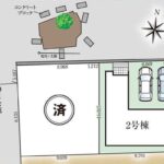 仲介手数料無料_糸満市座波2_区画図_2号棟