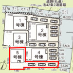 仲介手数料無料_南城市玉城字前川_区画図_5号棟
