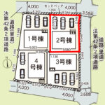 仲介手数料無料_南風原町津嘉山_区画図_2号棟