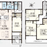 仲介手数料無料_金武町屋嘉_間取図_1号棟