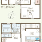仲介手数料無料_うるま市江洲_間取図_4号棟