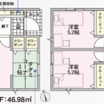 仲介手数料無料_うるま市石川7.4号棟_区画図