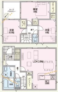 仲介手数料無料_中城村添石_間取図_1号棟
