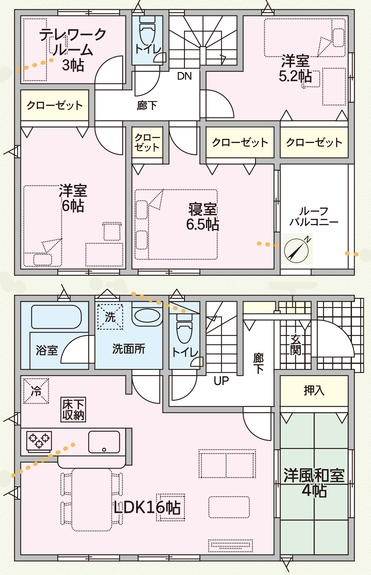 仲介手数料無料_中城村添石_間取図_2号棟