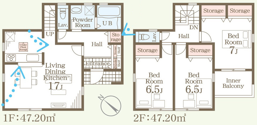 仲介手数料無料_八重瀬町具志頭lg_間取図_4号棟