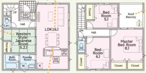 仲介手数料無料_南城市佐敷字冨祖崎_間取図_2号棟