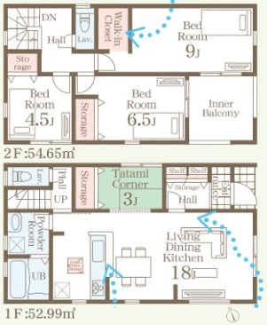 仲介手数料無料_南城市佐敷字新里_間取図_2号棟