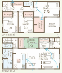 仲介手数料無料_南城市佐敷字新里_間取図_3号棟