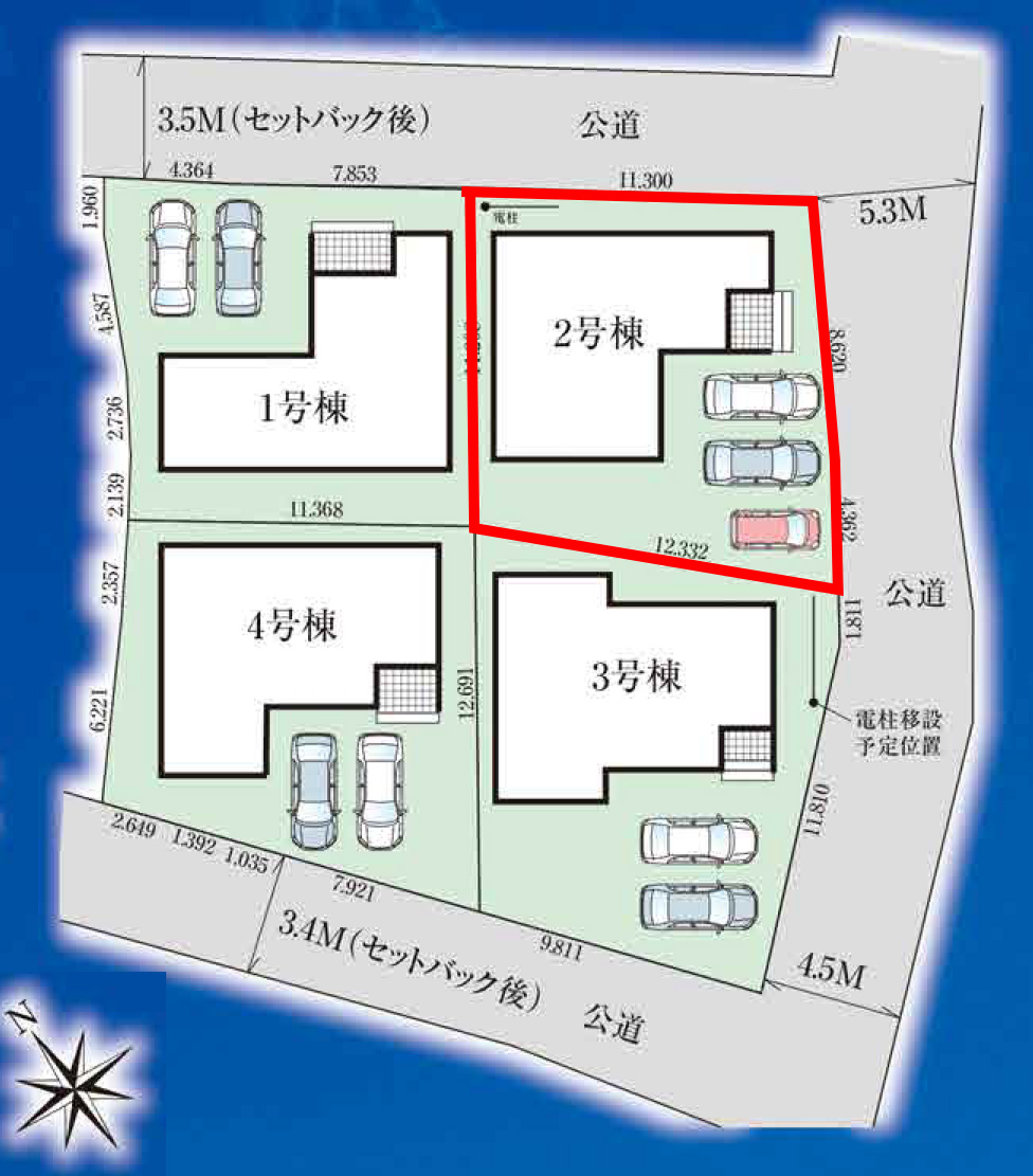 仲介手数料無料_南城市玉城字糸数3_区画図_2号棟
