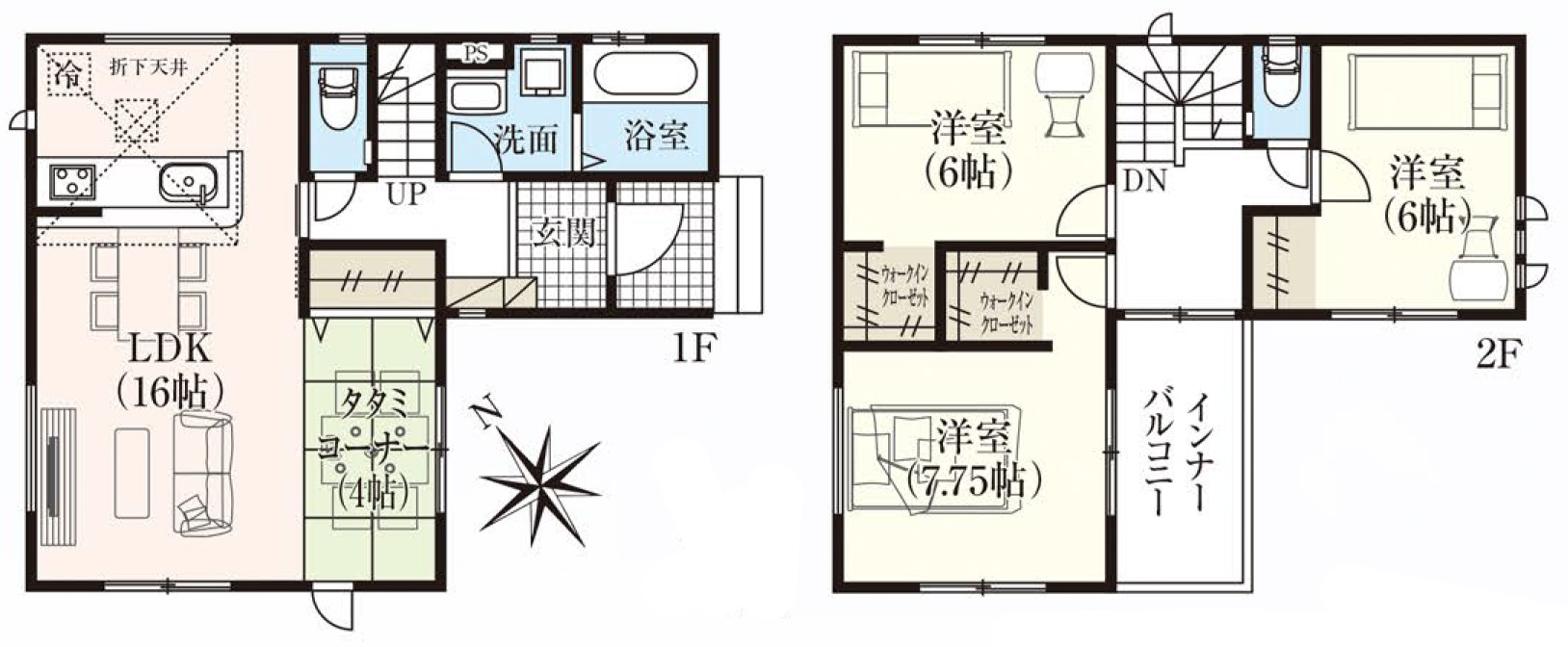 仲介手数料無料_南城市玉城字糸数3_間取図_2号棟