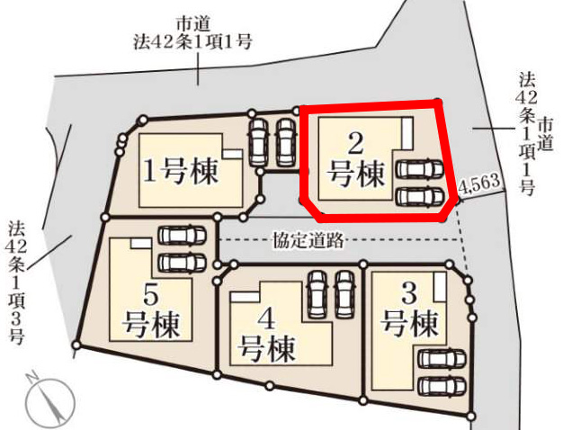 仲介手数料無料_南城市知念久手堅lg_2号棟_区画図