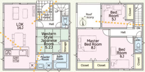仲介手数料無料_南風原町宮平_間取図_1号棟