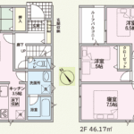 仲介手数料無料_宜野湾市大山2.2_間取図