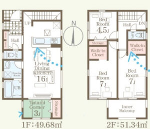 仲介手数料無料_沖縄市南桃原_間取図_3号棟