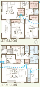 仲介手数料無料_豊見城市伊良波_間取図_2号棟