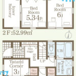 仲介手数料無料_豊見城市伊良波_間取図_2号棟