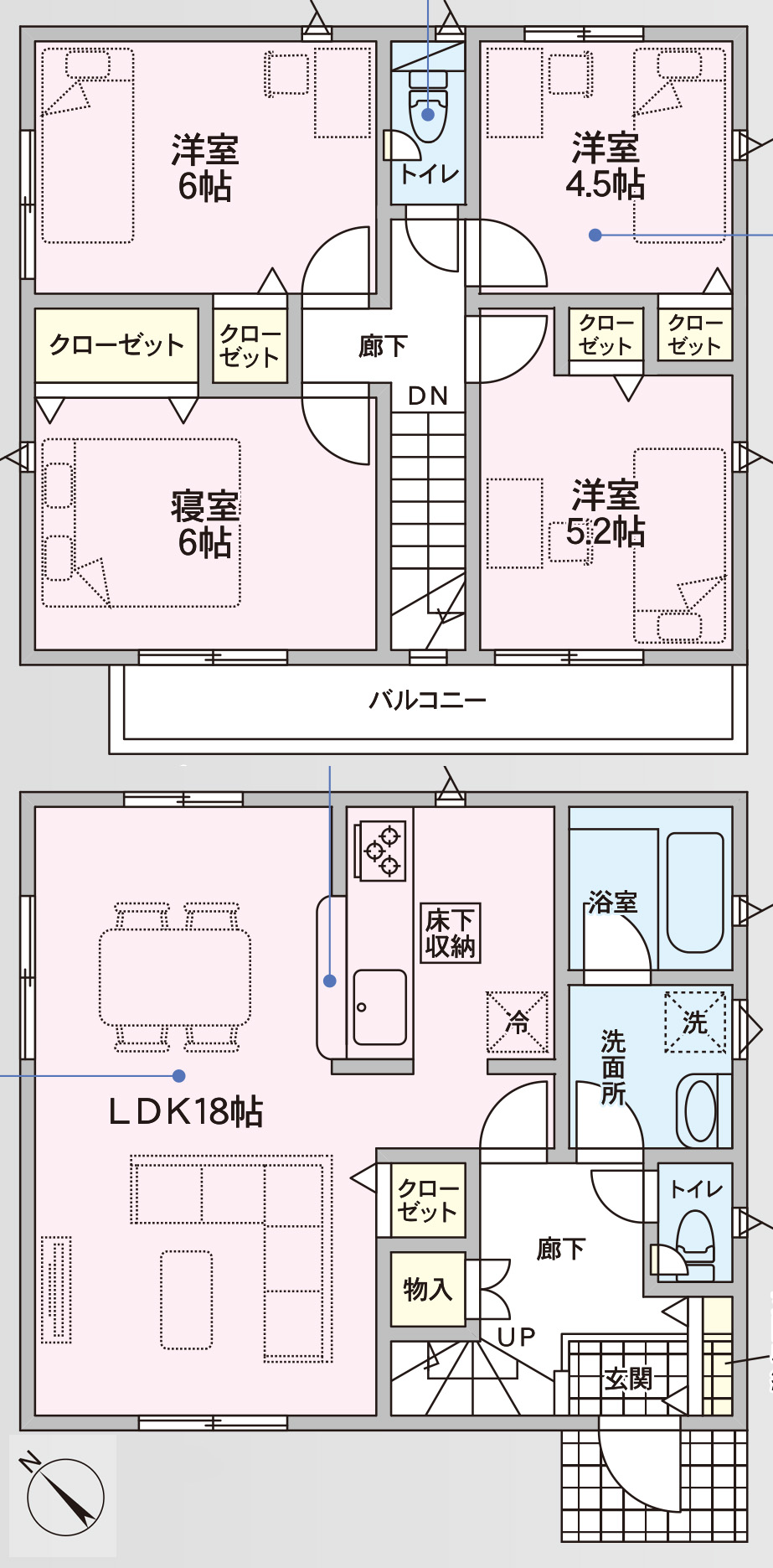 仲介手数料無料_豊見城市嘉数_間取図_5号棟