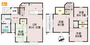 糸満市兼城767番A号棟ハートフルタウンの間取図