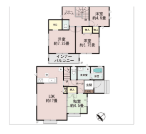 沖縄市東 A号棟 間取図