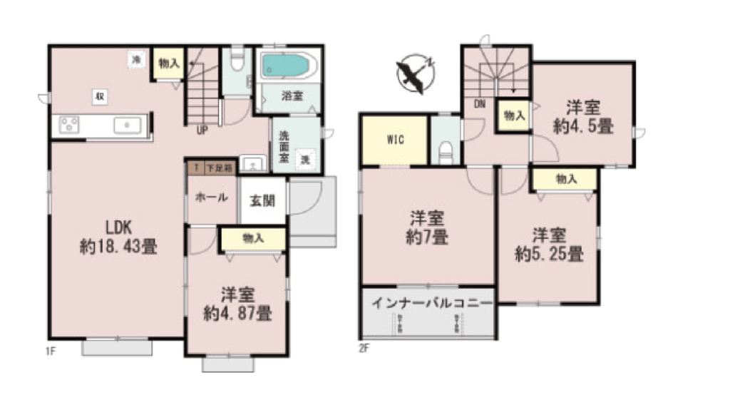 豊見城市金良Ⅲ B号棟 間取図