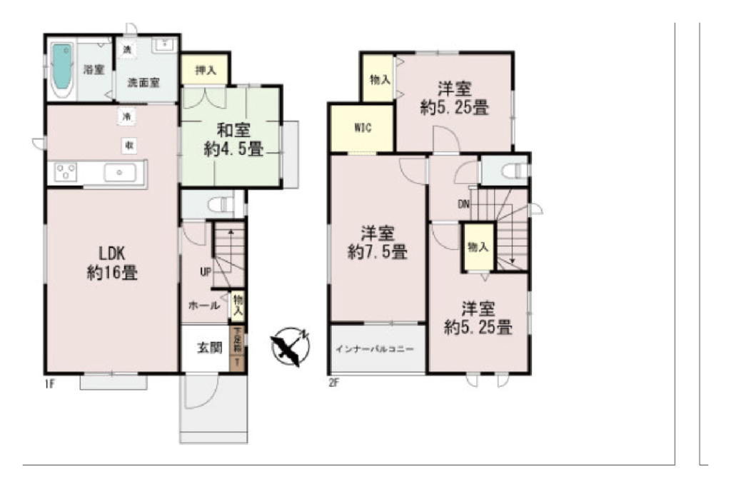 豊見城市金良Ⅲ C号棟 間取図