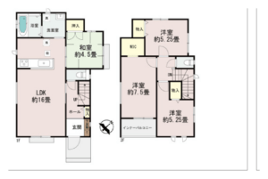 豊見城市金良Ⅲ C号棟 間取図