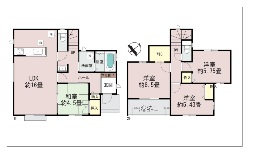 豊見城市金良Ⅲ D号棟 間取図