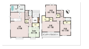 豊見城市金良Ⅲ G号棟 間取図