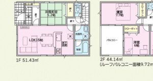 読谷村大湾第2期1号棟 間取図