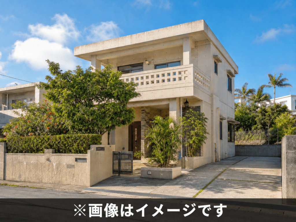 「画像はイメージです」と記されたRC造2階建て住宅の外観