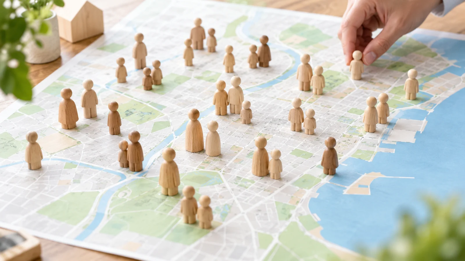 人口をあらわす人形のイメージ